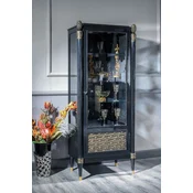 Casa Padrino luxury baroque display cabinet black/gold - Magnificent solid wood showcase with glass door - Luxury furniture in baroque style - Baroque furniture - Noble & magnificent