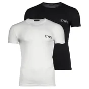 Emporio Armani Majica črna/bela