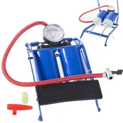 Verkgroup nožna tlačilka z manometrom in dvema batoma 7 Bar / 100 PSI