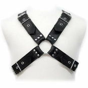 Leather Body pas z zaponkami