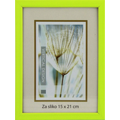 Karako Foto okvir 15x21 cm, iz lesa, namizni, stenski, 10 zelena