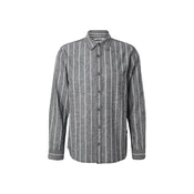 INDICODE JEANS Srajca Tryp dimno modra/bela