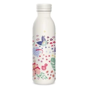 Dvoplastna kovinska steklenica za vodo 600 ml - Cream hibiscus