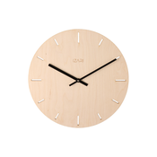 IZARI ura s kazalci iz breze 34 cm - črni kazalci