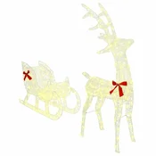 Reindeer vuce saonice Topla bijela 70 x 26 x 130 cm Akril