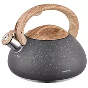 Greatstore 2,7 l klausberg kb-7250 granitni čajnik na les s piščalko