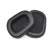 Nadomestne blazinice za ušesa za Logitech G633 Artemis, G933 Artemis, Spominska pena + PU usnje, Črne, 1 Par