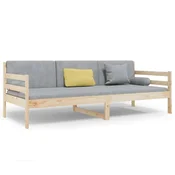 Vidaxl Izvlečna postelja brez vzmetnice 80x200 cm trdna borovina