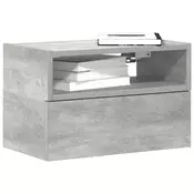 Vidaxl vidaXL Stenska nočna omarica betonsko siva 45x26x28,5 cm