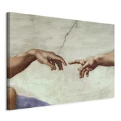 Slika - Michelangelo – The Creation of Adam (hands) 120x80 Na talijanskom platnu