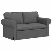 Vidaxl Kavč Temno siva 155 x 82 x 80 cm blago