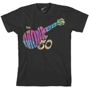 The Monkees Guitar Discography (Back Print) Black L Majica