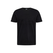Pamučna majica Superdry za muškarce, boja: crna, s tiskom
