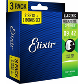 Elixir 16550 OPTIWEB Coating Super Light 9-42 3-PACK