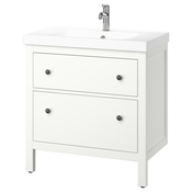 HEMNES / ORRSJÖN Post.umiv. s fiokama/umiv/slavinom, bela, 82x49x89 cm