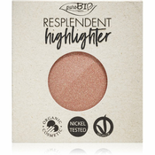 puroBIO Cosmetics Resplendent Highlighter kremasti highlighter zamjensko punjenje nijansa 04 Pink Gold 9 g