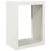 Vidaxl Stojalo za drva belo 60x40x80 cm jeklo