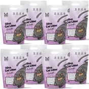 Mersjo Silikonsko mačje pesek Mersjo Lavender 8 x 3,8 l