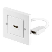 PremiumCord Vtičnica HDMI v plošči 1x HDMI A - HDMI A ženski/ženski