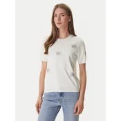 DKNY Pulover DJ6R0242 Écru Regular Fit