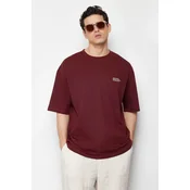 Trendyol Muška majica TMNSS23TS00084, Bordo