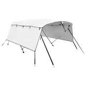 Vidaxl Bimini tenda s 4 loki in stranicami 243x(200-213)x137 cm