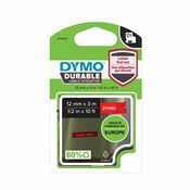 DYMO DURABLE trak 12 mm, D1, črna na rdečo