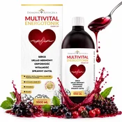 Domowa Apteczka Multivital Energotonik - prehransko dopolnilo 1000 ml | 14 aktivnih sestavin: vitamini skupine B, železo, vitamin C, rastlinski izvlečki za energijo, imunost in koncentracijo