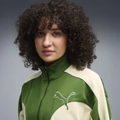 PUMA T7 Relaxed Love Of The Cat Track Jacket Women, Clothing, Earthy Green, XS