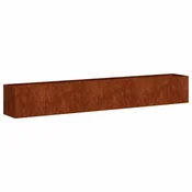 Vidaxl Planter Rusty 280x40x40 cm Vremensko odporno jeklo