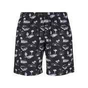 Urban Classics Kupaće hlače siva / crna / bijela