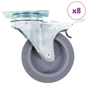 Vidaxl vidaXL 8 vrtljivih kolesc, 75 mm