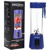Prenosni polnilni mešalnik 400ml USC-C 2x3000mAh moder Kraft&Dele