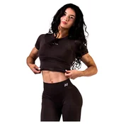Ženska majica Nebbia Power Her Seamless Short-Sleeve Top 891 Dark Brown S