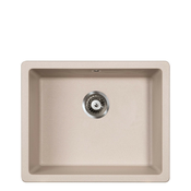 Metalac X Quadro U50 Podgradna sudopera, Bež, fi 90, 570×470 mm