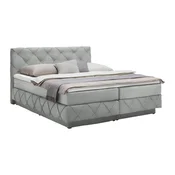 Premium Living Postelja Boxspring Cordoba, Svetlo Siva, 160x200
