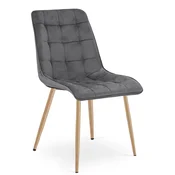 Jedilni stol SPLIT VELVET, temno siva