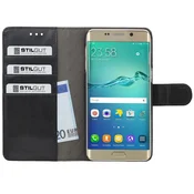 StilGut preklopna torbica “Talis” za Samsung Galaxy S6 edge+ – držalo za kartice, črna