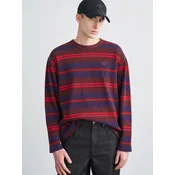 Majice adidas 90S Alternative Sport Long Sleeve Stripe Waffle T-Shirt Aurora Ruby L