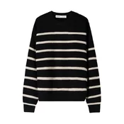 Bershka Pulover bež/črna