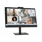 ASUS Monitor Lenovo 68,6 cm (27,0) T27hv-30 2560x1440 konferenca 75Hz IPS 4ms HDMI DisplayPort USB-C 90W DP-Out 4xUSB3.2 Pivot Kamera Zvočniki 2x5W sRGB99% RJ45