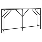 Vidaxl Konzolna mizica siva sonoma 140x23x75 cm inženirski les