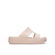 Natikači Crocs Getaway Platform H-Strap 209409 Écru