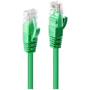 LINDY LINDY 48047 RJ45 omrežni kabel\, Patch kabel CAT 6 U/UTP 1.00 m zelena 1 kos, (20420001)