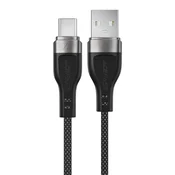 shumee Kabel USB-A - USB-C 3A z magnetnim organizatorjem 1,2 m - črn