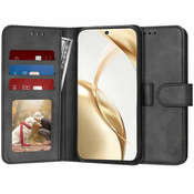Infostyle Preklopna torbica Diary Book za Honor 200 Črna / Umetno usnje + TPU silikon