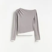 Reserved - Bluza s cipkastim završetkom