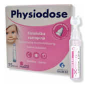 Physiodose, fiziološka raztopina, 15 x 5 ml
