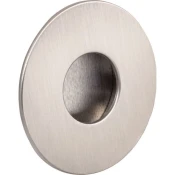 Utopni ročaj Geometric, okrogel o 70 mm, utopna mera o 45 mm, cin.l.,videz inoxa