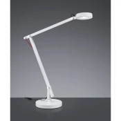 Bela LED namizna svetilka z upogljivo konstrukcijo (višina 90 cm) Amsterdam – Trio
